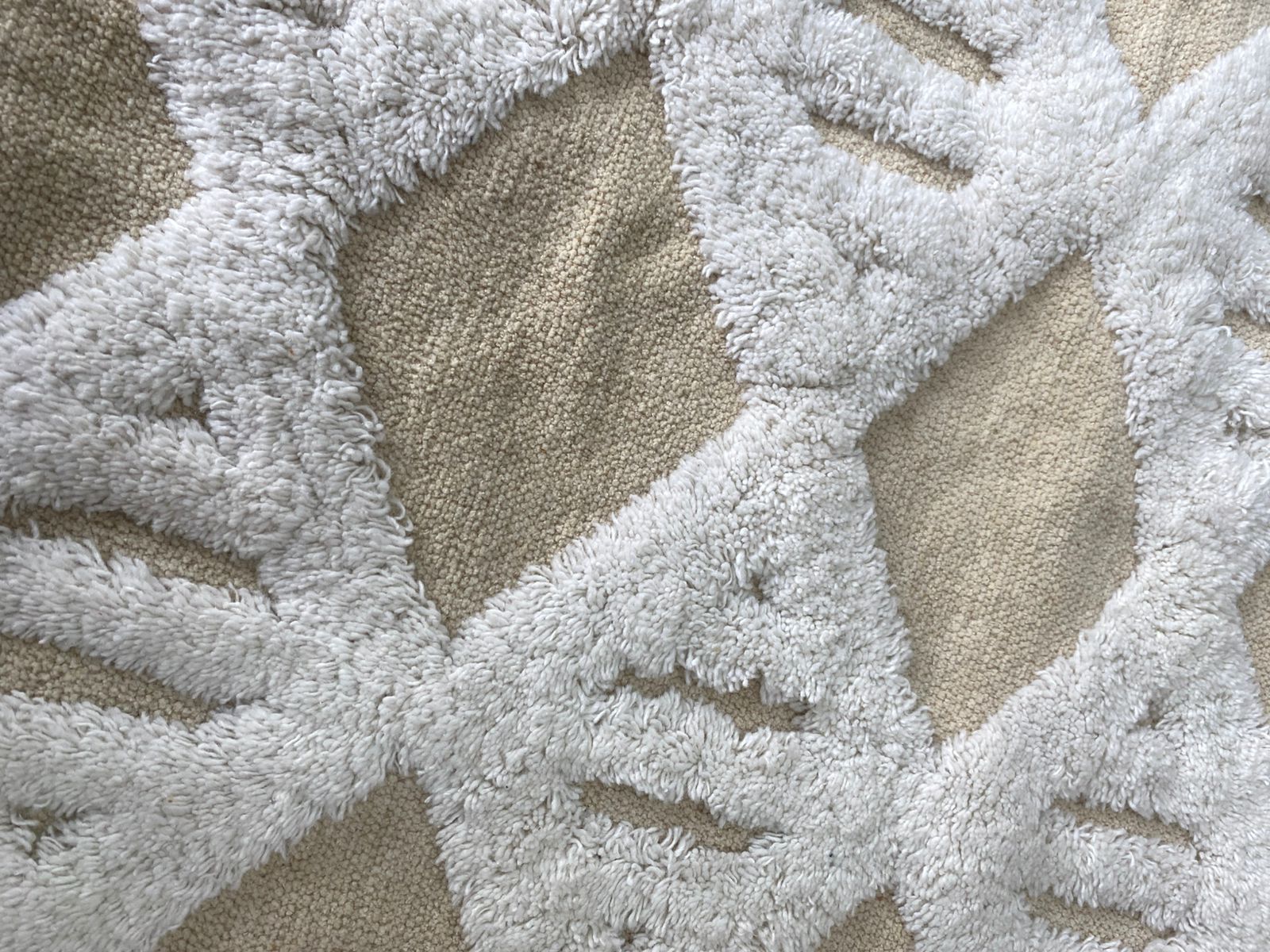 RUSTIC 162 BOUCLÉ 45X45 Marfil Close Up