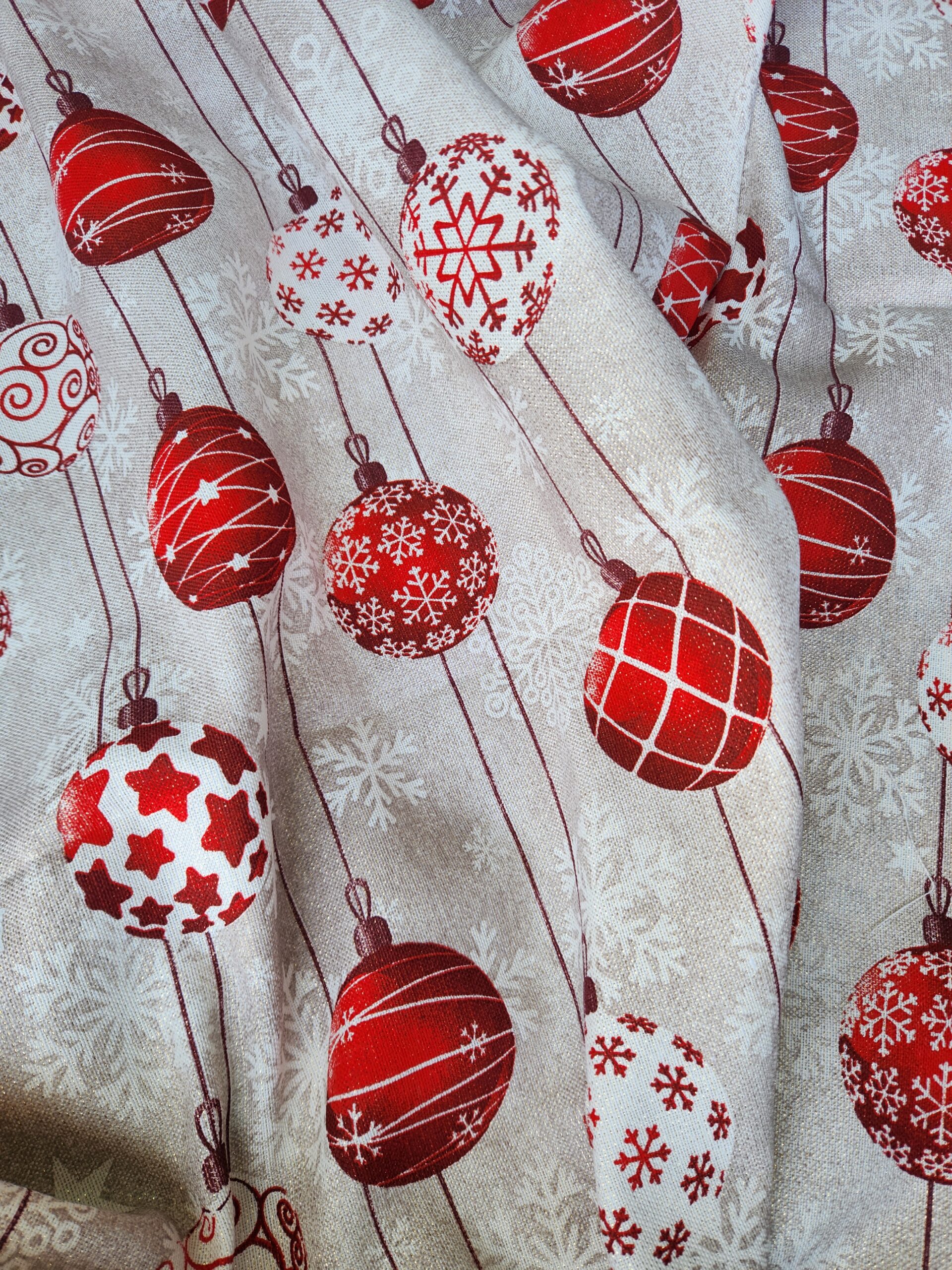 Loneta Estampada Lurex Trendy Oro Rojo5